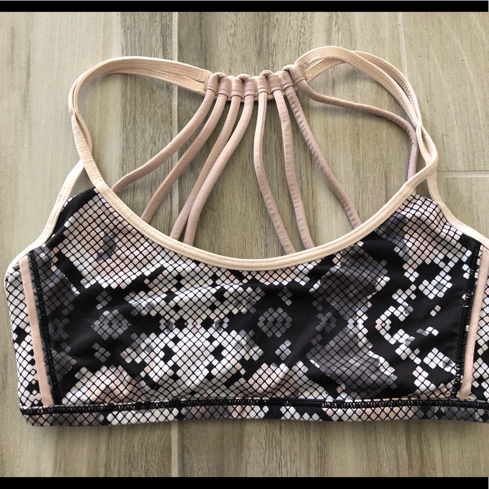 Lululemon free to be wild pink animal bra top 4